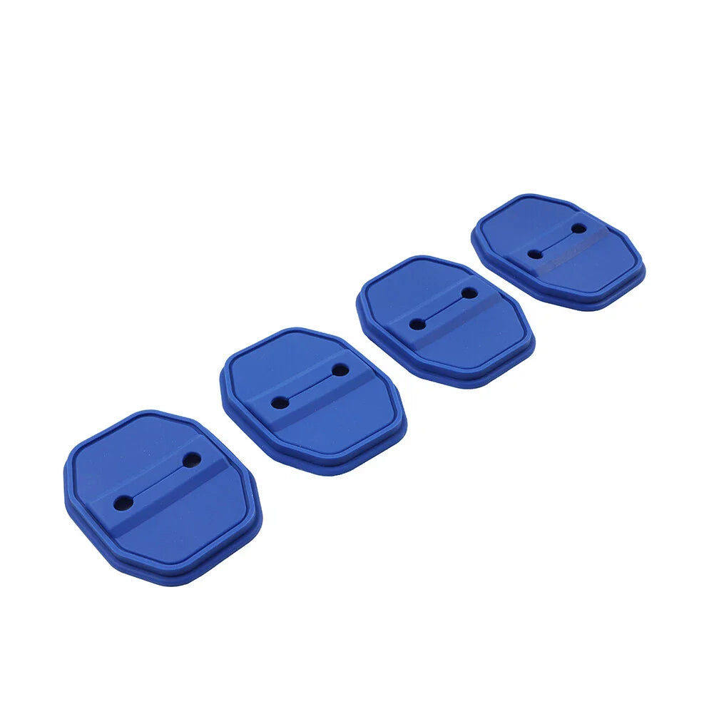 Blue Door Lock Protective Covers for BMW F40, G20, Benz C-Class, Maserati