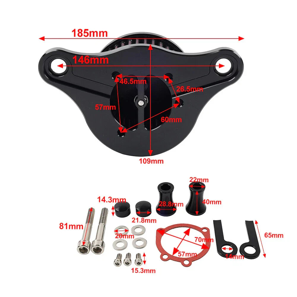 Air Cleaner Intake Filter for Harley Softail Dyna FXR Touring Road King