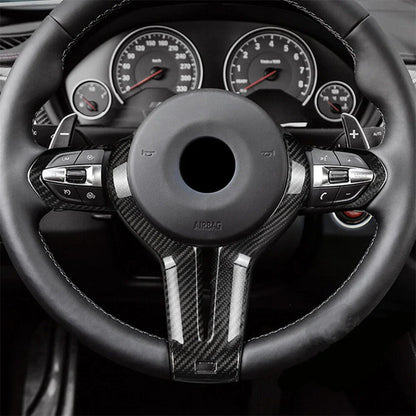 Carbon Fiber Steering Wheel Cover for BMW F80 M4 F82 M6 F06 F12 F13 (2012-2020)