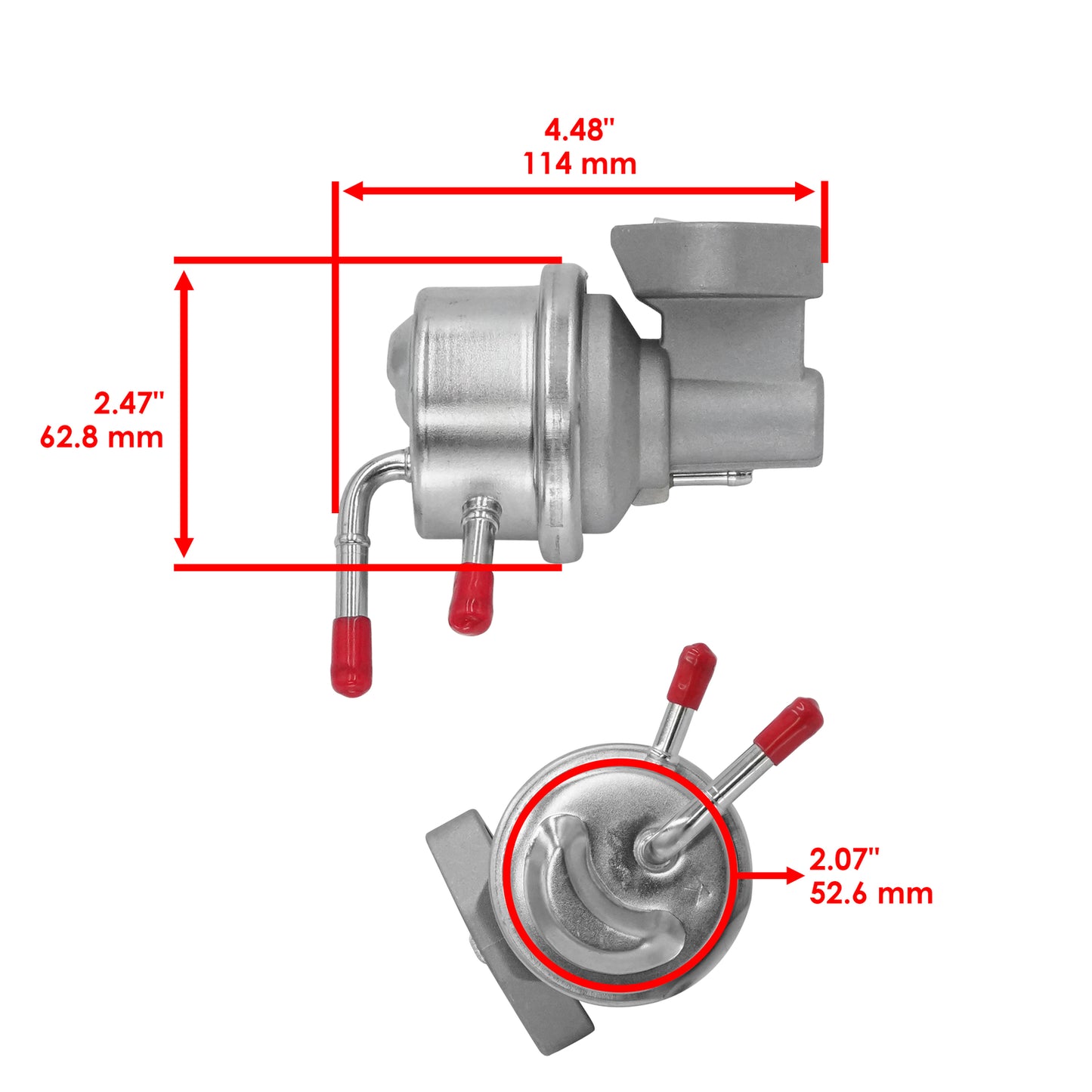 Caltric Fuel Pump for John Deere 425 (2013–2018)