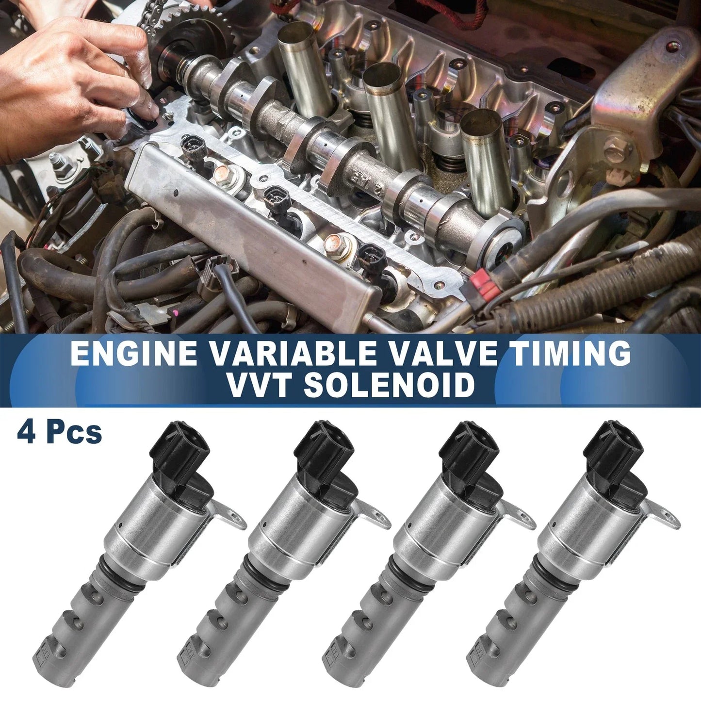 4 x Engine Variable Valve Timing VVT Solenoids for Toyota Sequoia (2001-2023)