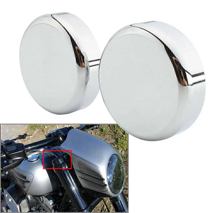 CNC Chrome Upper Fork Caps for HARLEY SOFTAIL STREET BOB (2018-2020)