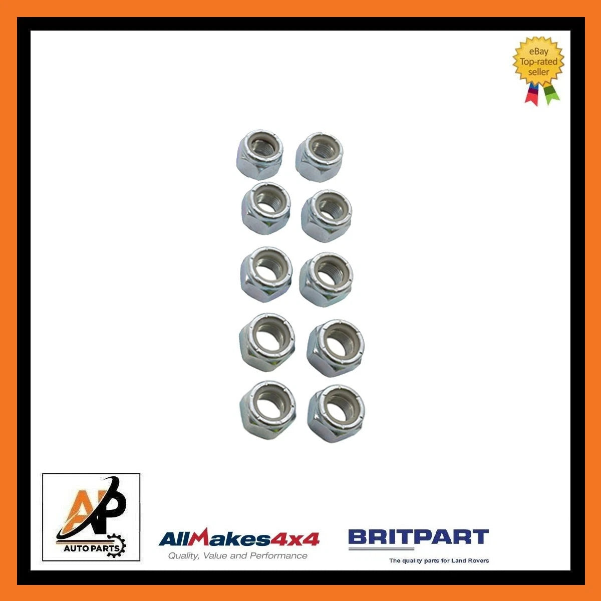 Front Leaf Spring Nyloc Self Locknut for Land Rover Series 2A (1958–1967)