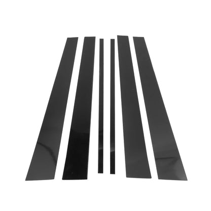6 Pcs Black Door Pillar Window Trim for Lexus LX (1998-2007)