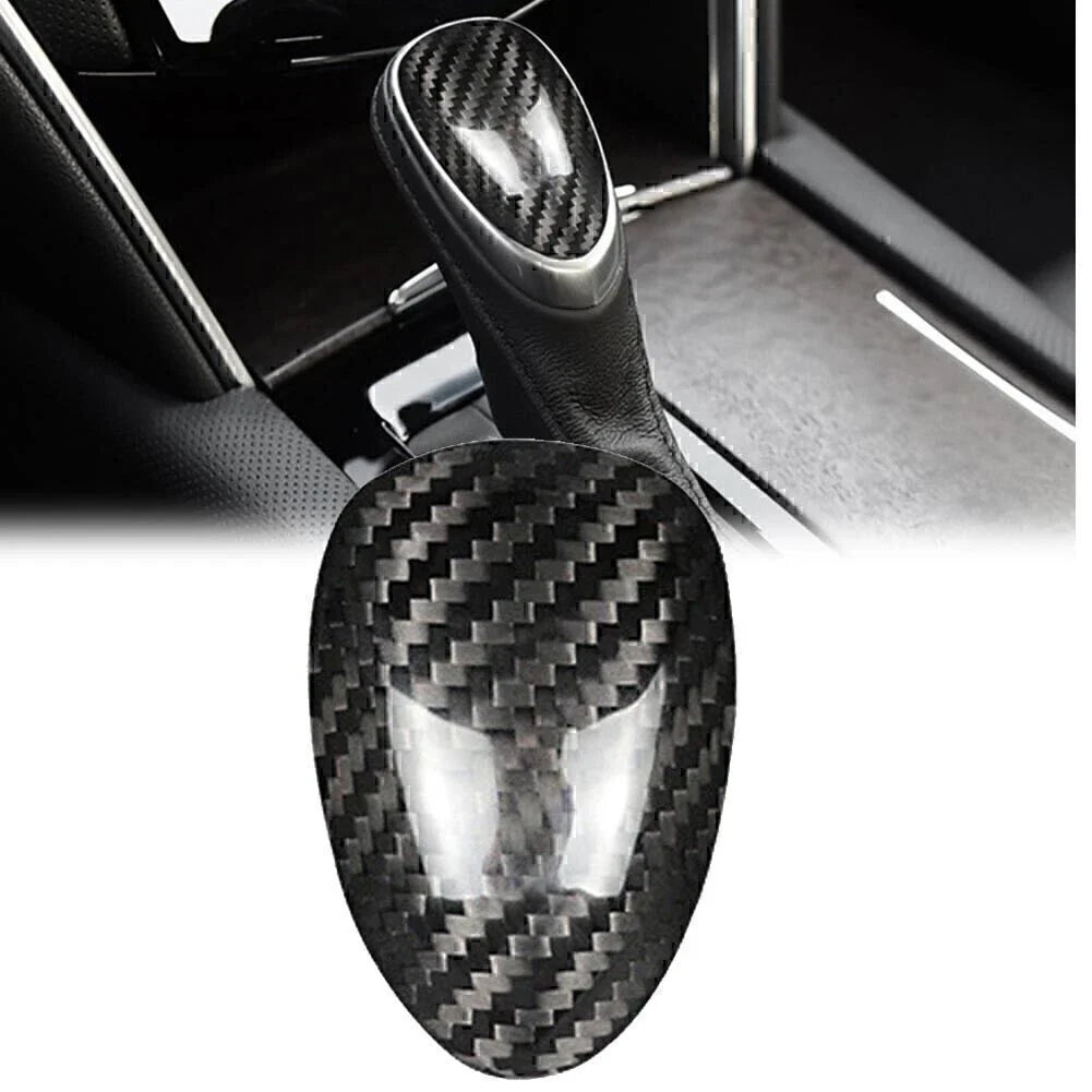 Carbon Fiber Black Gear Shift Knob Cover for Cadillac ATS (2013-2019)