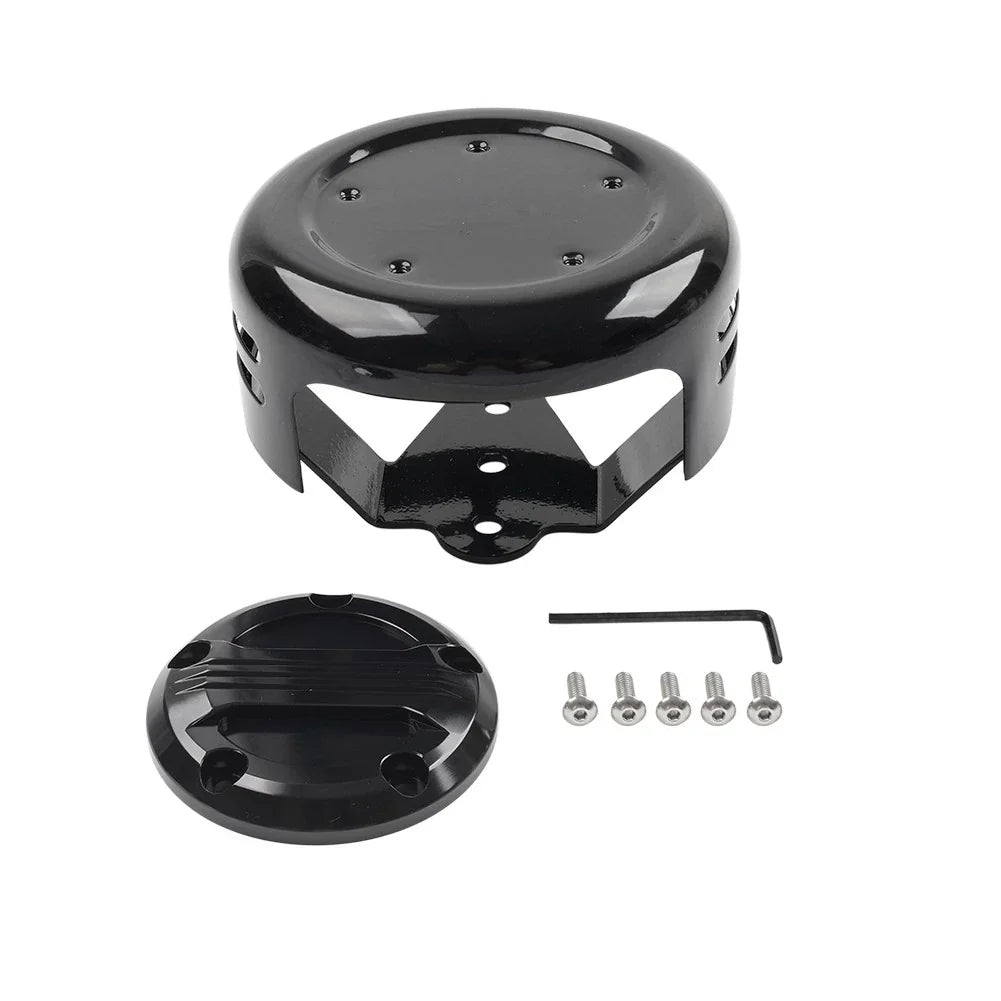 5 Hole Horn Cover Kit for Harley Big Twin Sportster XL (1991-2023) Black