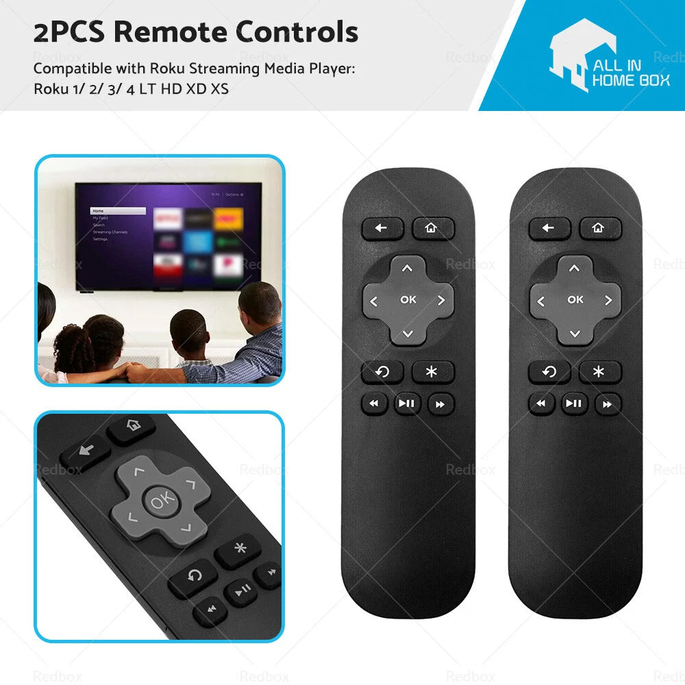 Remote Control Replacement for ROKU 1 2 3 4 Telstra TV 1 2