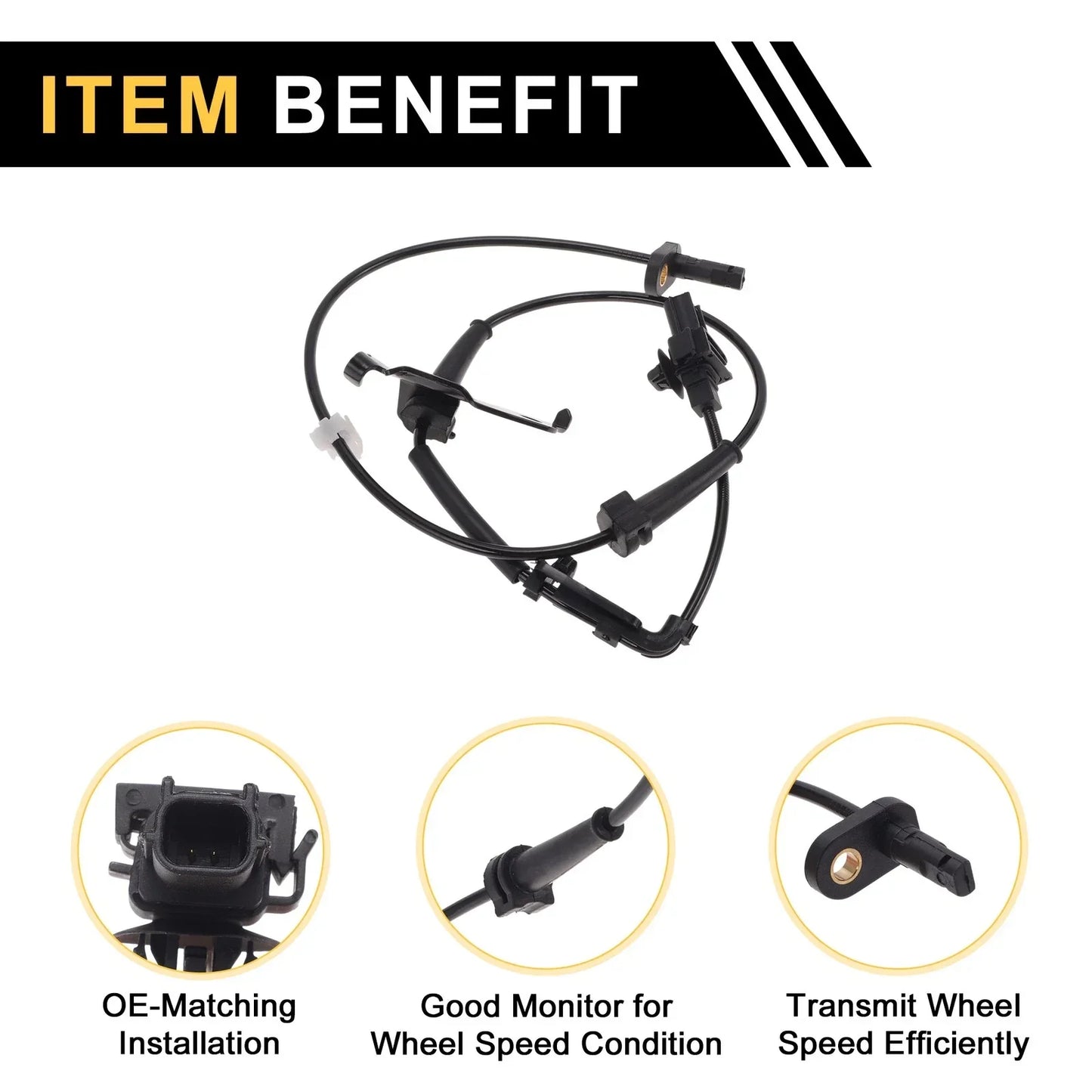 ABS Wheel Speed Sensor for Honda Jade (2015-2020) - 1 x Front Left Sensor
