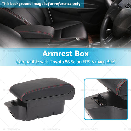 Console Armrest Storage Box for Toyota 86 Subaru BRZ (2012-2023)