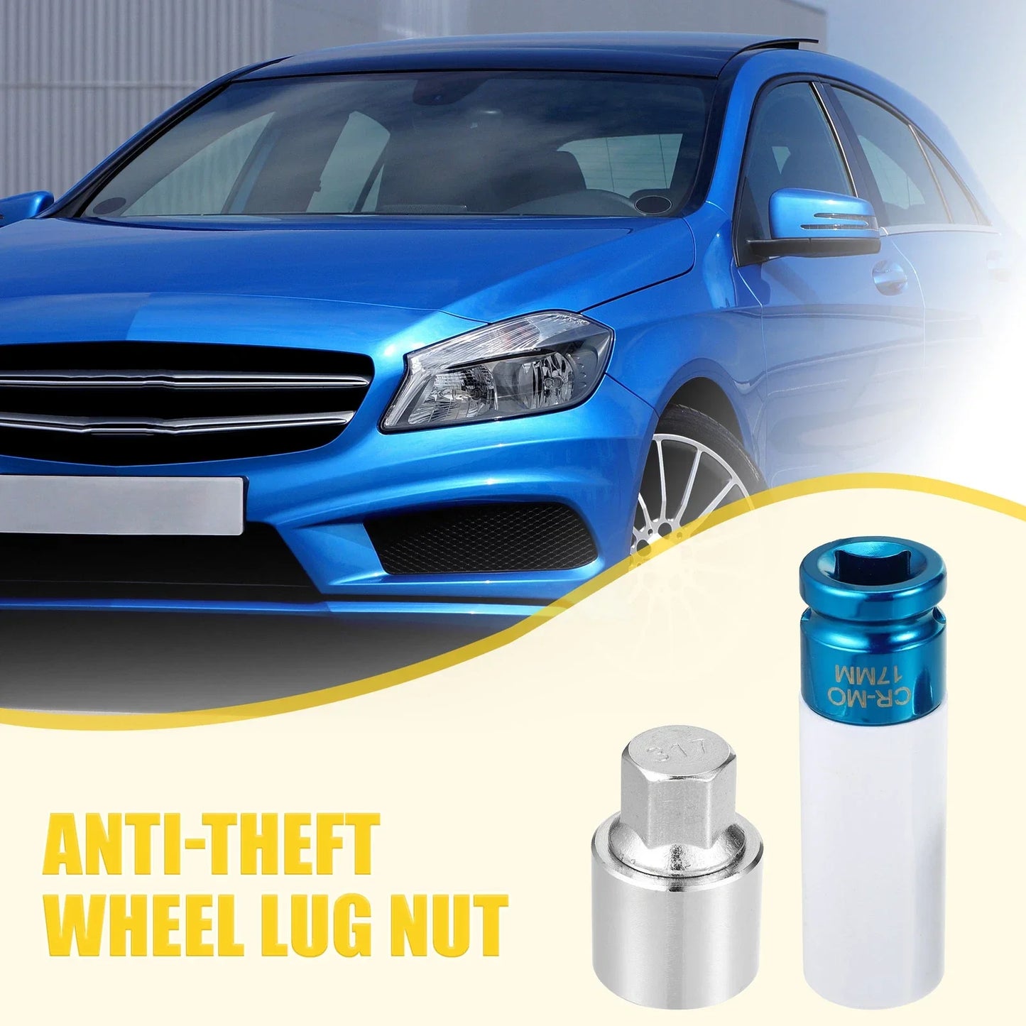 317 Wheel Lock Lug Nut Set with Protector Socket for Mercedes Benz