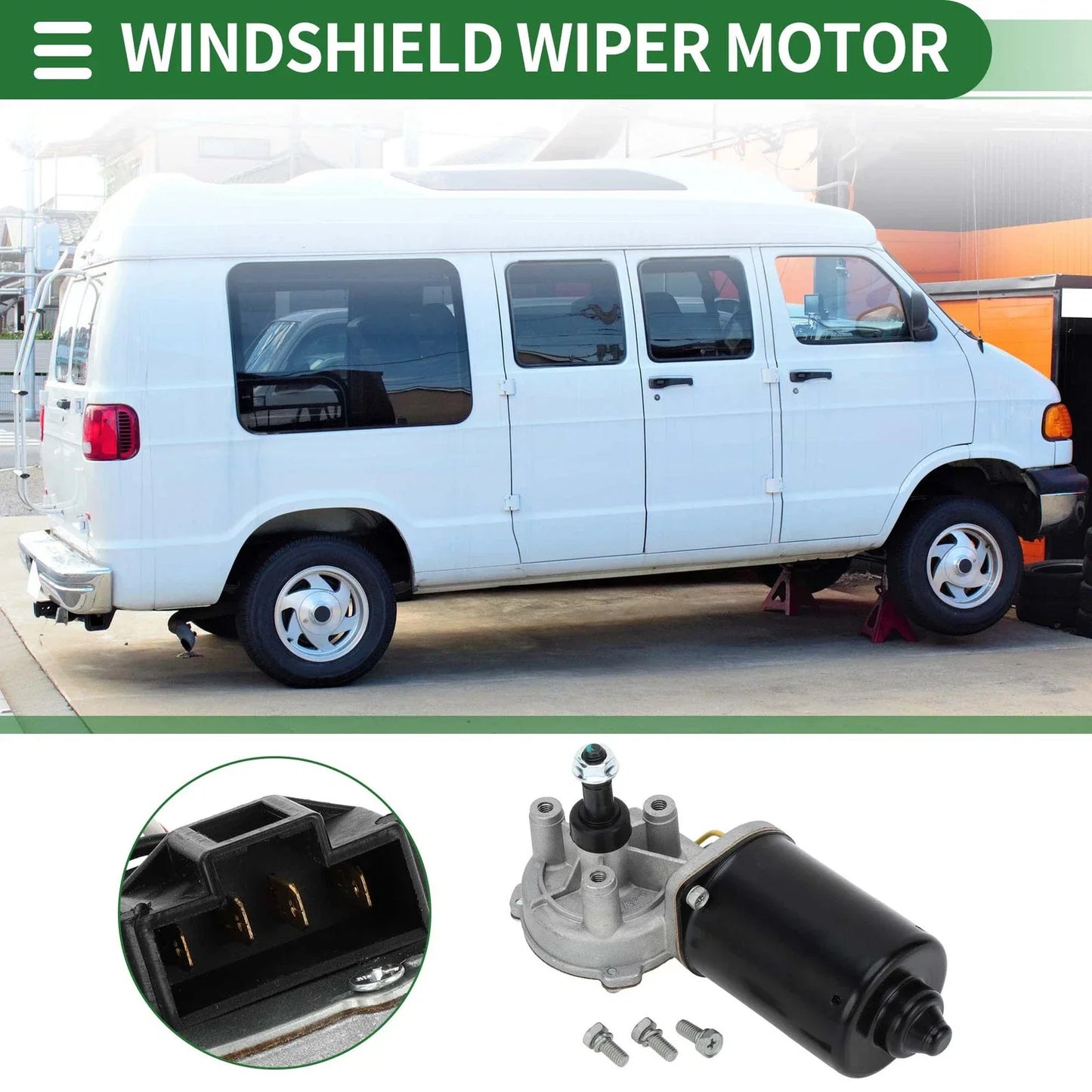 Windshield Wiper Motor for Dodge Ram 1500 2500 (1999-2003)