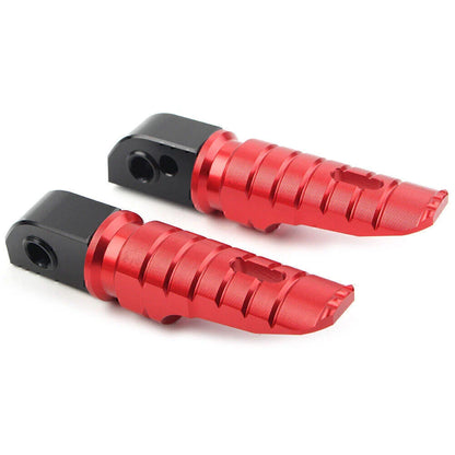 Red Aluminum Rear Footrests for Street Scrambler 900 T100 T120 (2016-2023)