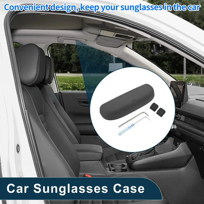 Sunglasses Case for Porsche Macan Eyeglasses Holder Storage Box Suede Black