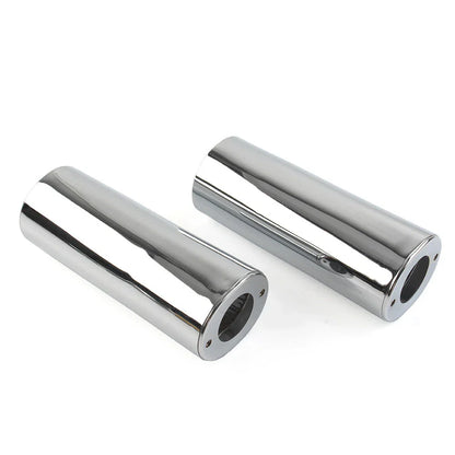 Smooth +2" Extended Fork Slider Covers for Harley Street Glide, Road King, Softail (2006-2023)