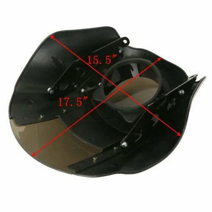 Smoke Windshield & 49mm Fork Clamp for Harley Sportster XL883 1200 (2004-2023)