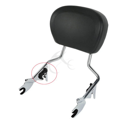 Black Sissy Bar Luggage Rack Docking Clip Kits for Harley Touring Softail