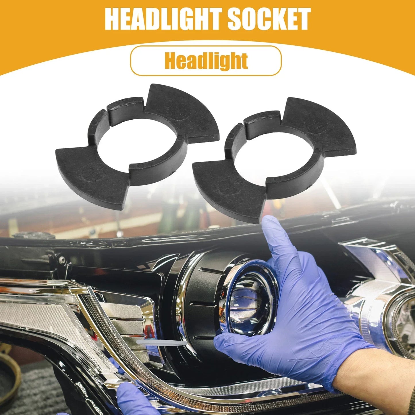 LED Headlight Bulb Retainer Holder for Honda H1 (2016-2023)
