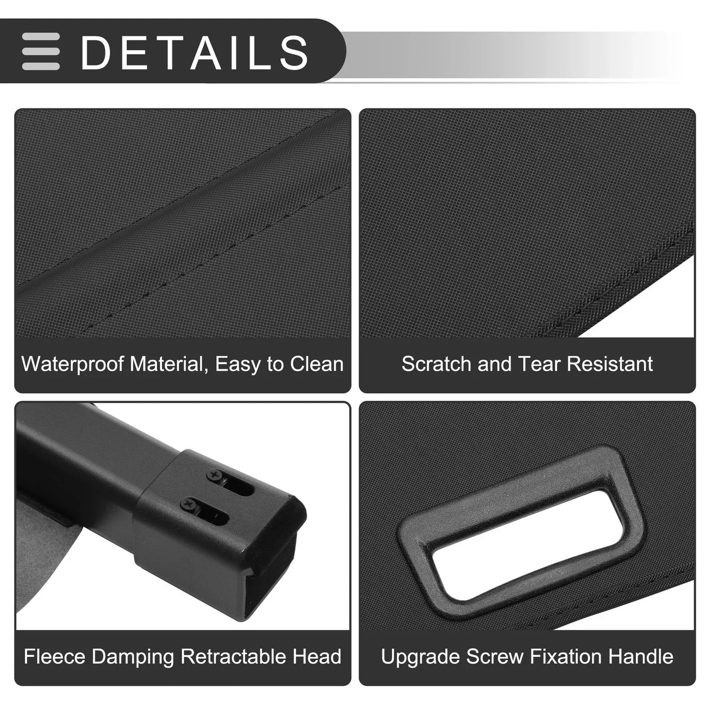 Retractable Cargo Cover for Honda CR-V 2017-2022 Trunk Parcel Shelf Gloss Black
