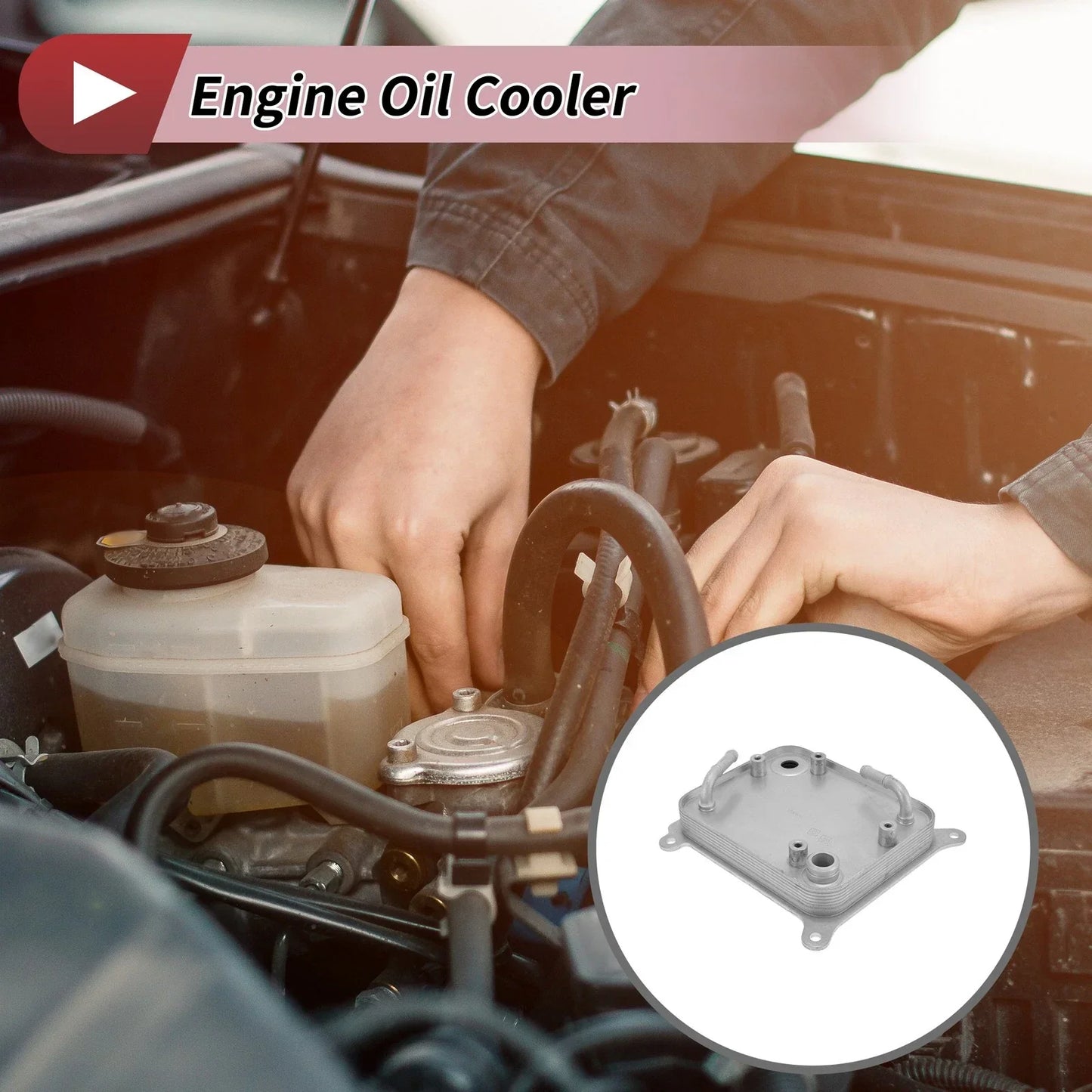 Engine Oil Cooler for Hyundai Sonata L4 2.0L (2016-2019) 1 x Pcs