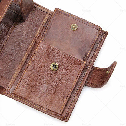 Slim RFID Blocking Leather Wallet for Men - Credit Card Holder