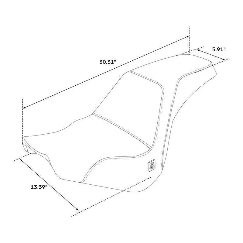 Heated Seat for Harley Softail FXST Street Bob (2018-2025)