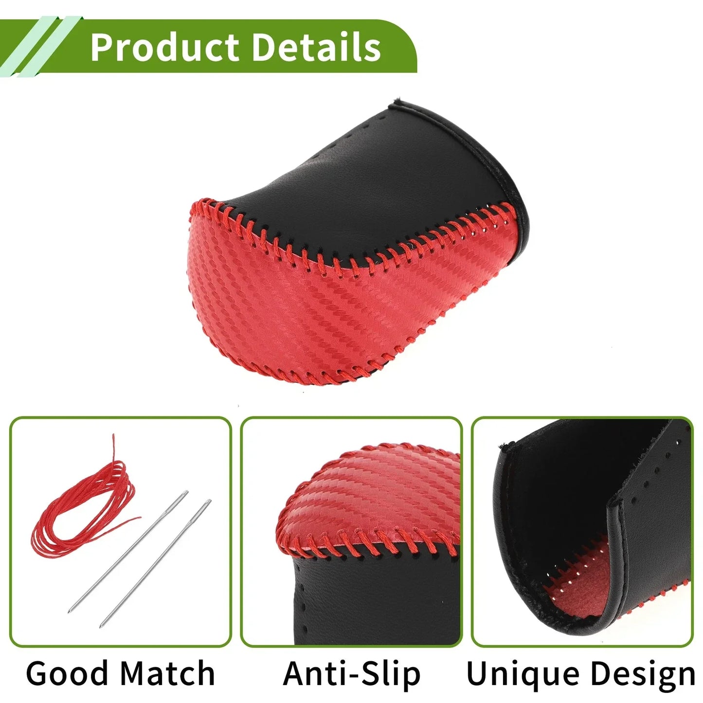 Car Gear Shift Knob Cover for Lexus GS300 2012-2020 Red Carbon Fiber