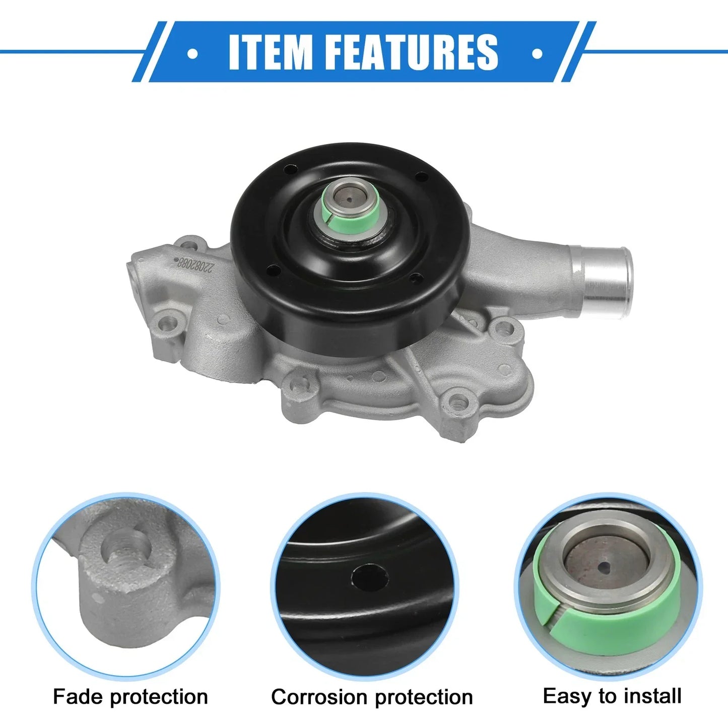 Engine Water Pump Cooling Inverter for Dodge Ram (1994-2003) with Gasket