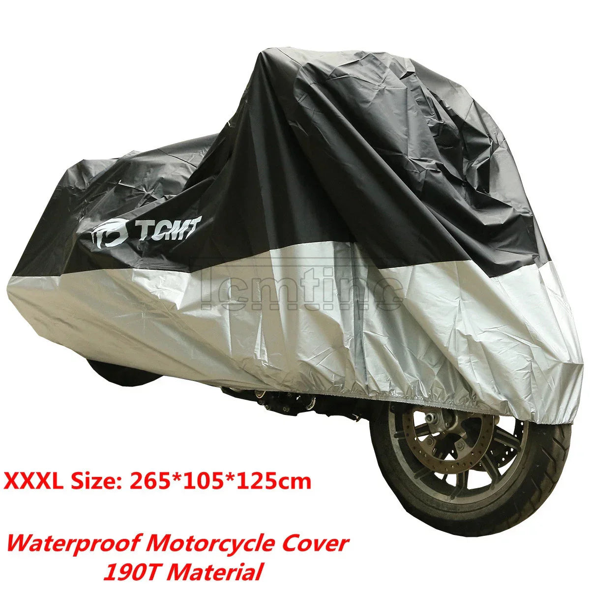 265x105x125cm XXXL UV Waterproof Motorcycle Cover Harley/Honda/Yamaha