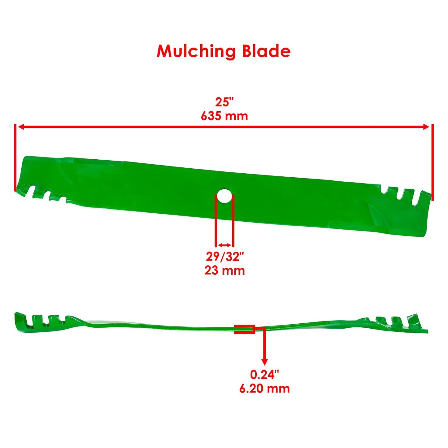 Deck Spindle Blade 72 Inch Replacement for John Deere 71 172 272 (1995–1999)