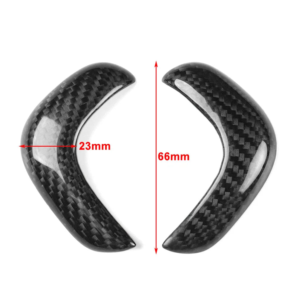 Carbon Fiber Console Gear Shift Knob Covers for Nissan GTR R35 (2017-22)