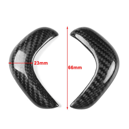 Carbon Fiber Console Gear Shift Knob Covers for Nissan GTR R35 (2017-22)