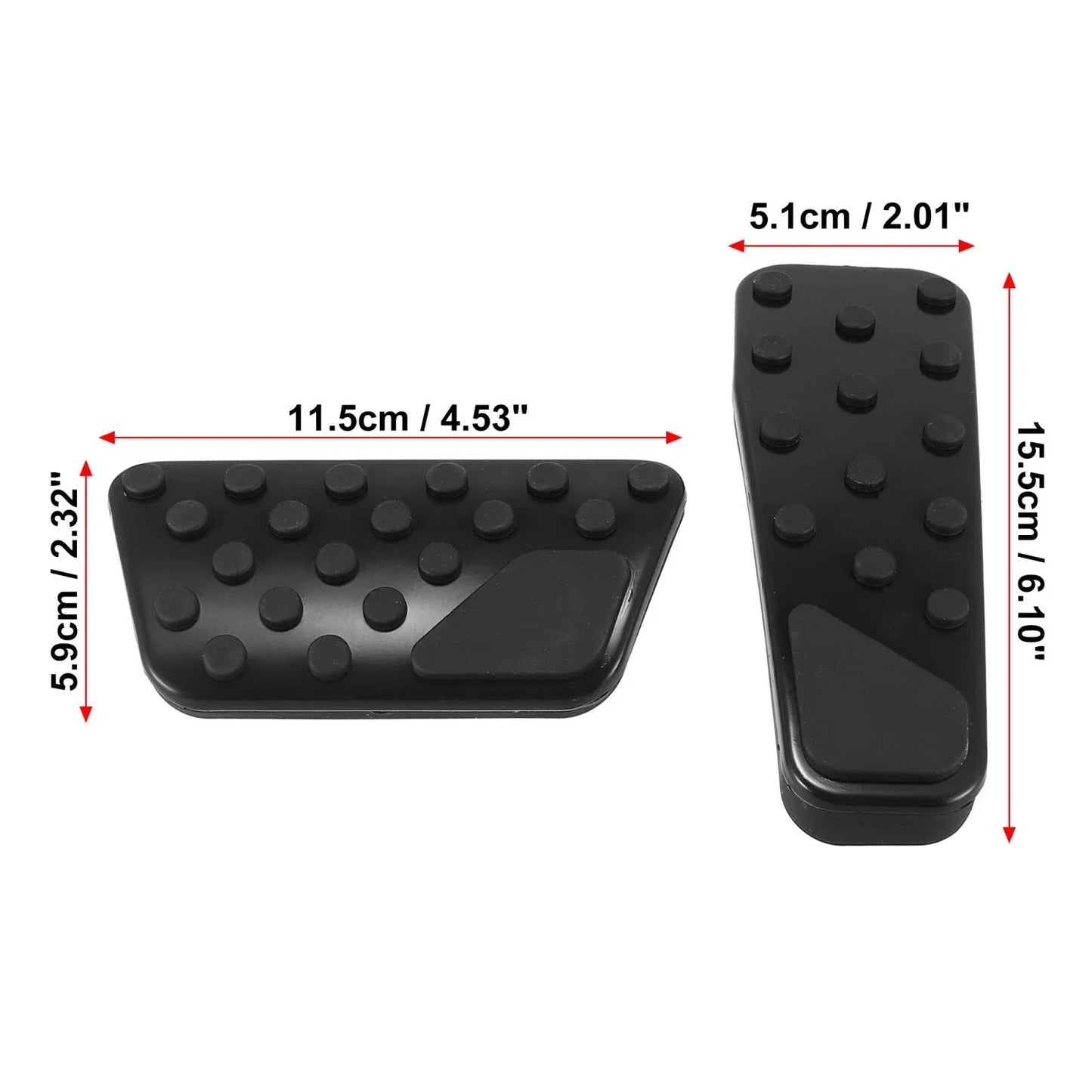 Brake Gas Accelerator Pedal Cover Set for Dodge Challenger Charger (2009-2019)