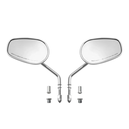Chrome Rear-View Mirrors for Harley Sportster XL Softail Touring Road Glide