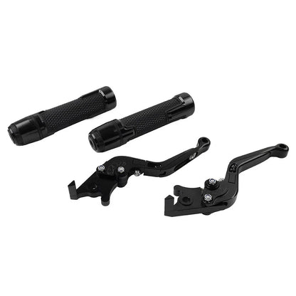 Black Extendable Brake Clutch Lever Grip Set for Ducati Panigale (2012-2019)