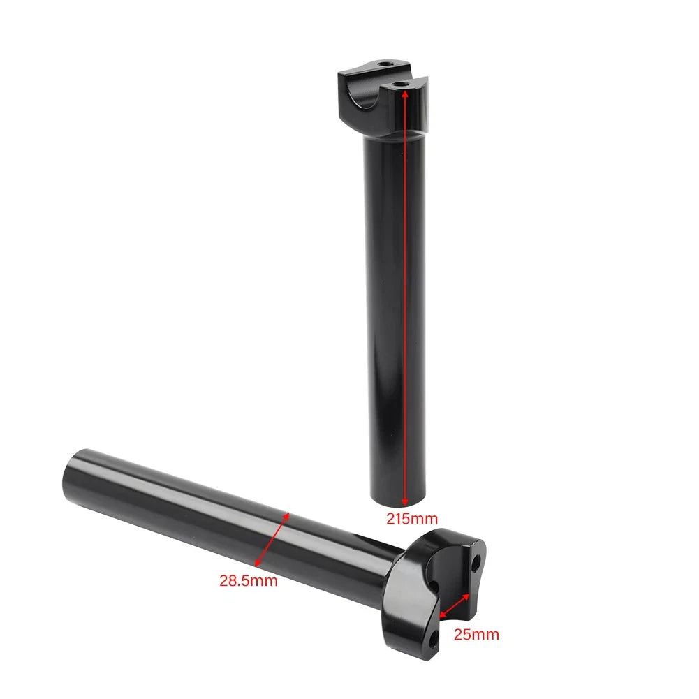 8.5" Handlebar Riser Top Clamp Black for Harley Fat Boy, Low Rider