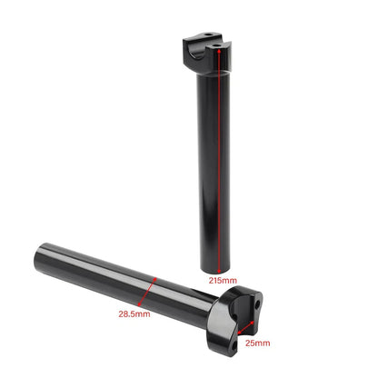 8.5" Handlebar Riser Top Clamp Black for Harley Fat Boy, Low Rider