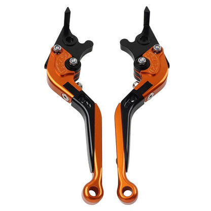 Extendable Brake Clutch Levers  Orange for Kawasaki Ninja 650R ER6F ER6N