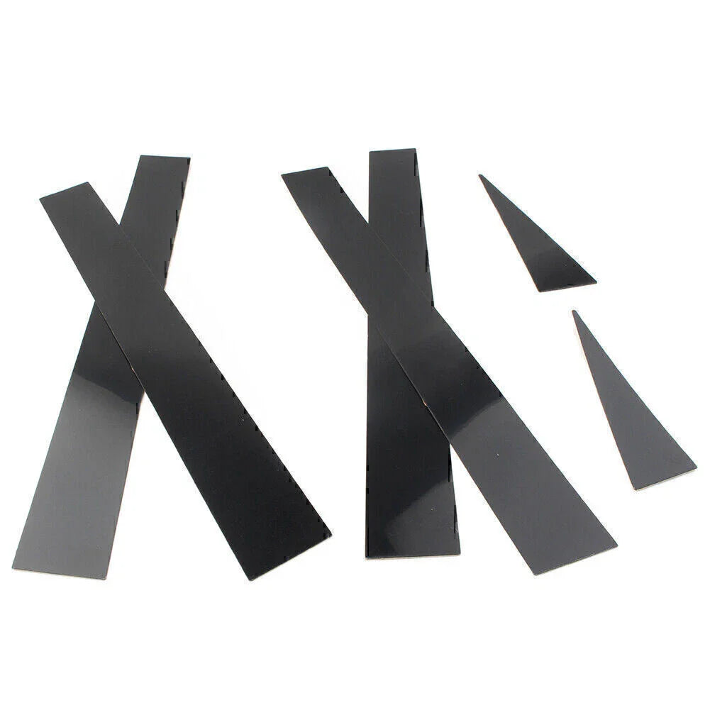 6 x Car Pillar Post Door Trim Black Covers for Toyota Sienna (2004-2010)