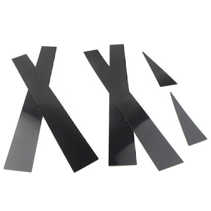 6 x Car Pillar Post Door Trim Black Covers for Toyota Sienna (2004-2010)