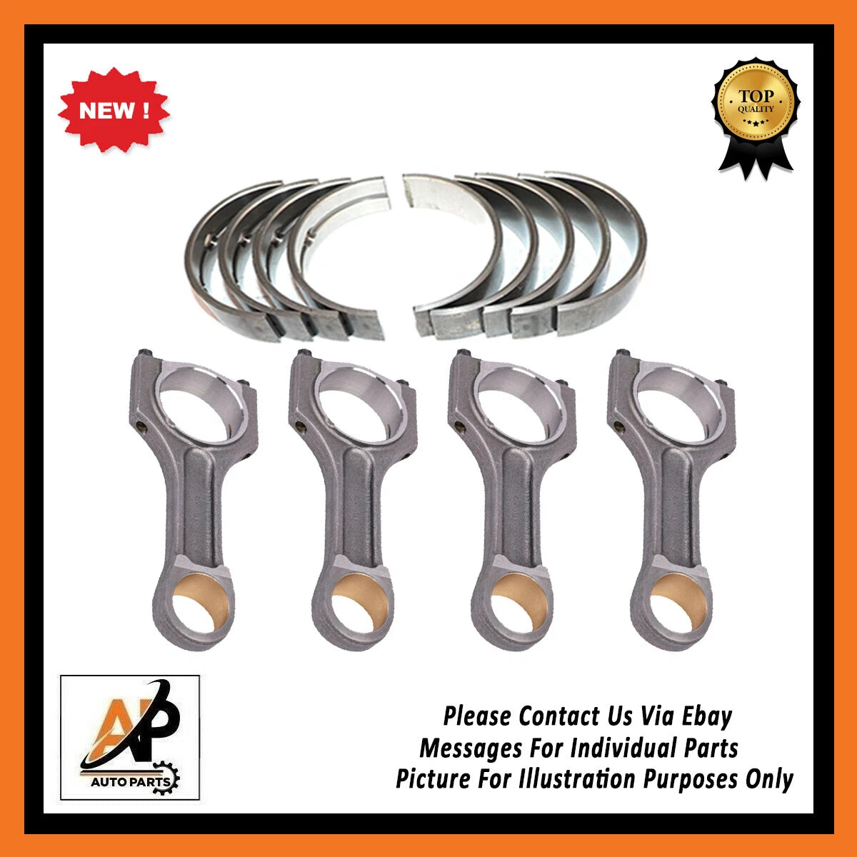 Connecting Rod Bearing Set Replacement for BMW N57D30 3.0 Diesel (2008–2019)