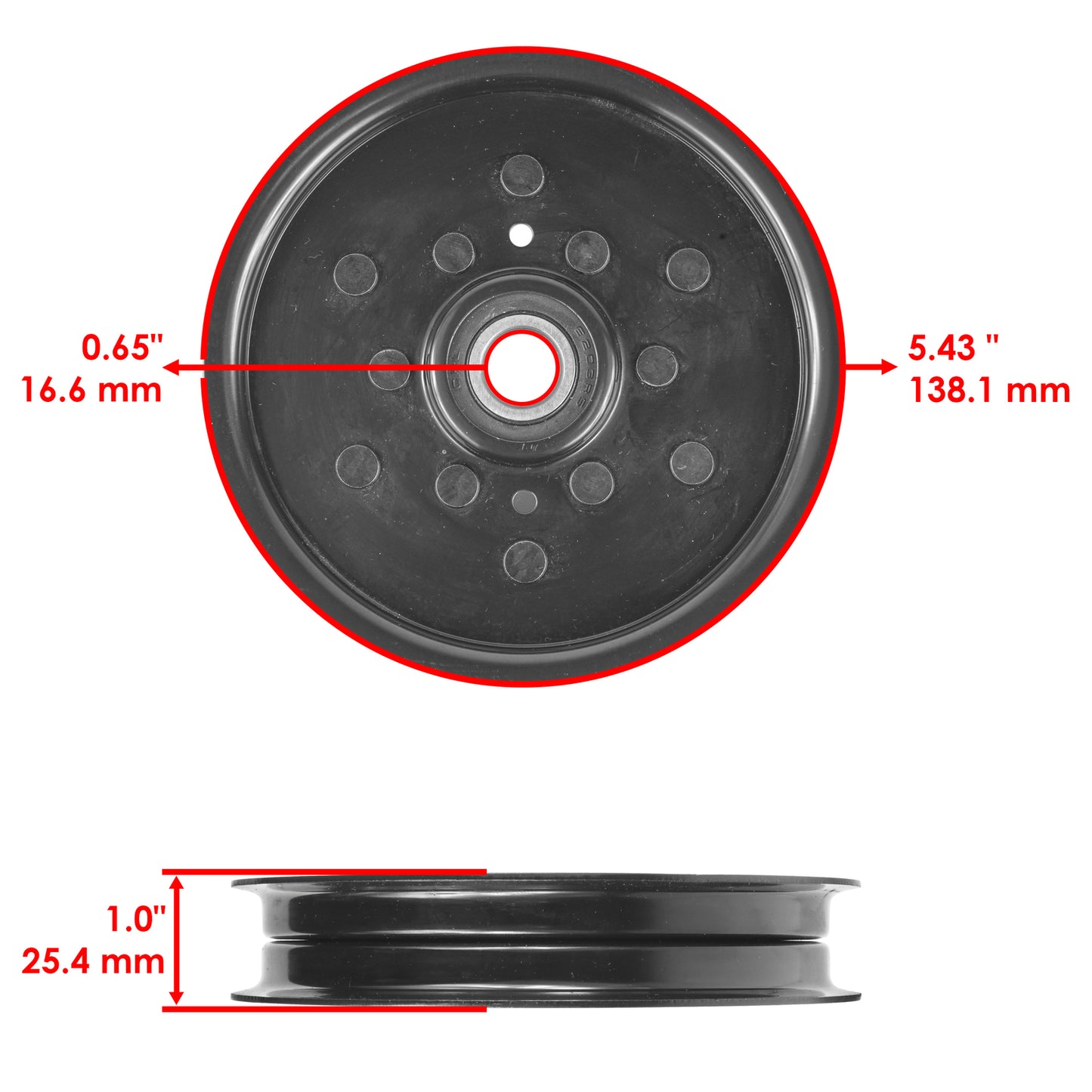 Deck Idler Pulley Replacement Set for John Deere (2000–2008)