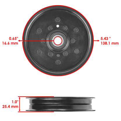 Deck Idler Pulley Replacement Set for John Deere (2000–2008)