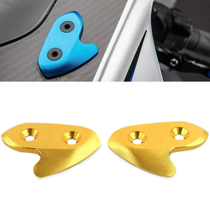 Rearview Mirror Block Off Base Plates for Yamaha R1 YZF-R1 (2015-2019)