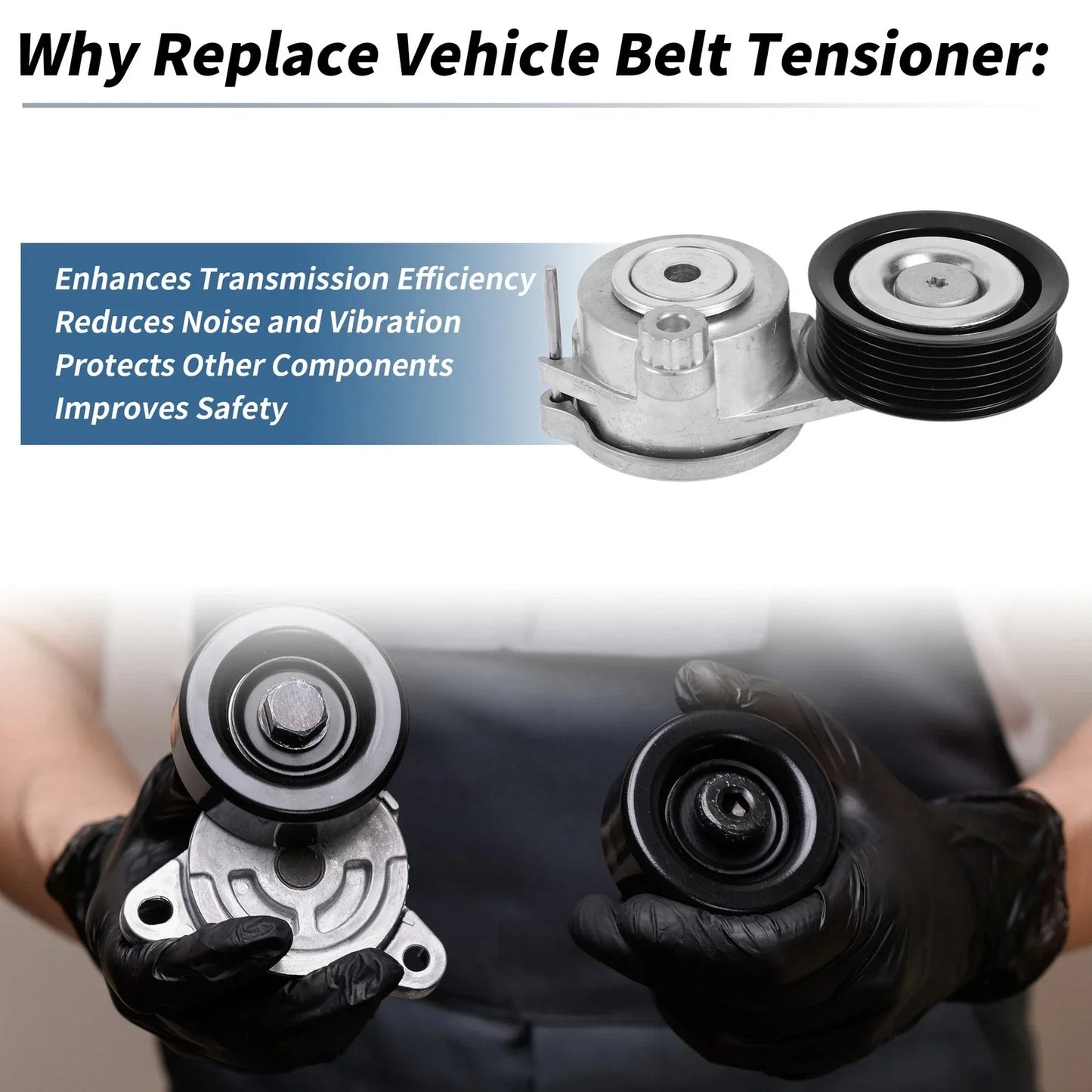 Belt Tensioner for Hyundai I40 (2011-2019) Metal 1 x Unit