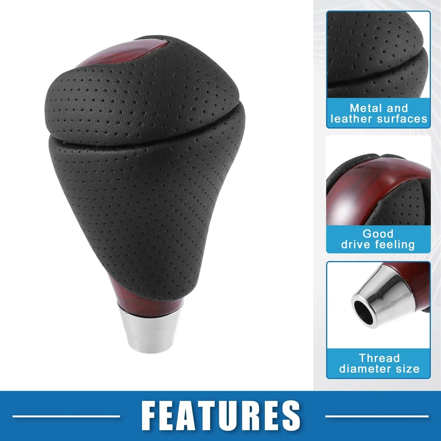 Gear Shift Knob for Lexus ES300h ES350 GS300 GS350 Black Red (2013-2020)