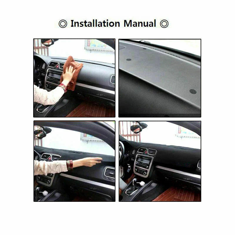 Non-Slip Black Dashboard Cover for Hyundai i30 (2017-2021) Dash Mat