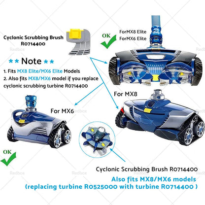 Activ Brush Scrubber for Zodiac MX6 MX8 AX10 AstralPool S10 Pool Cleaners