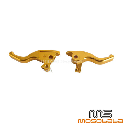 Gold Handlebars Brake Clutch Levers for Harley Tri Glide FLHTCUTG (2021)