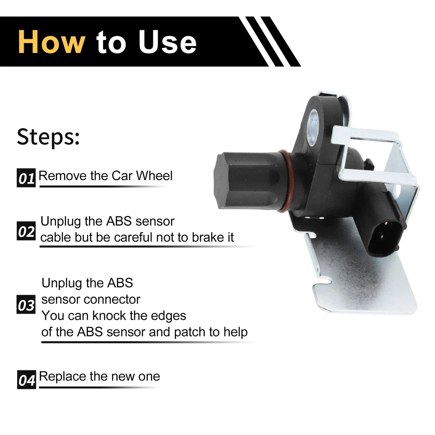 ABS Wheel Speed Sensor for Dodge Ram 1500 2500 (2002-2008)