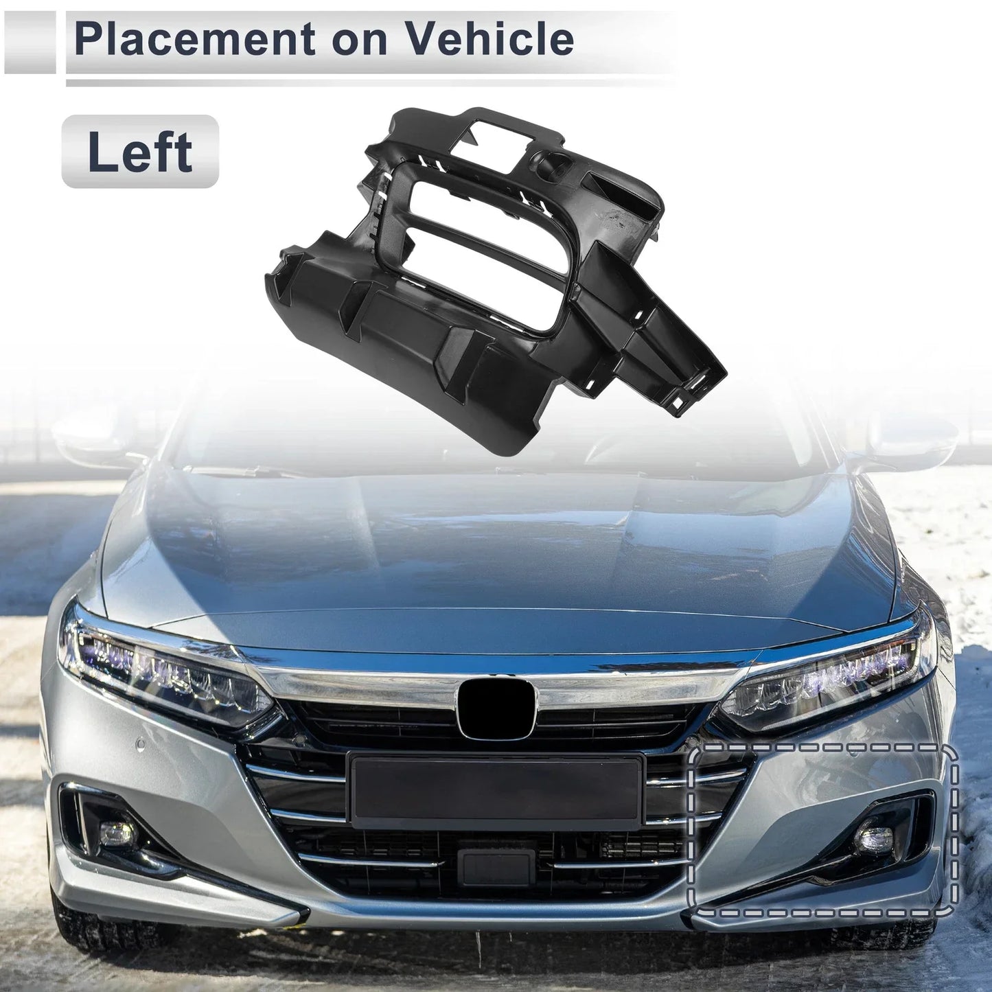 Front Left Fog Light Grill for Dodge Durango (2018-2020)